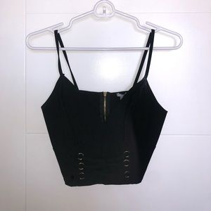 Black crop top